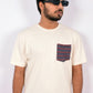 White Cotton Shirt with Pocket