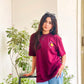 Maroon Cotton T-Shirt