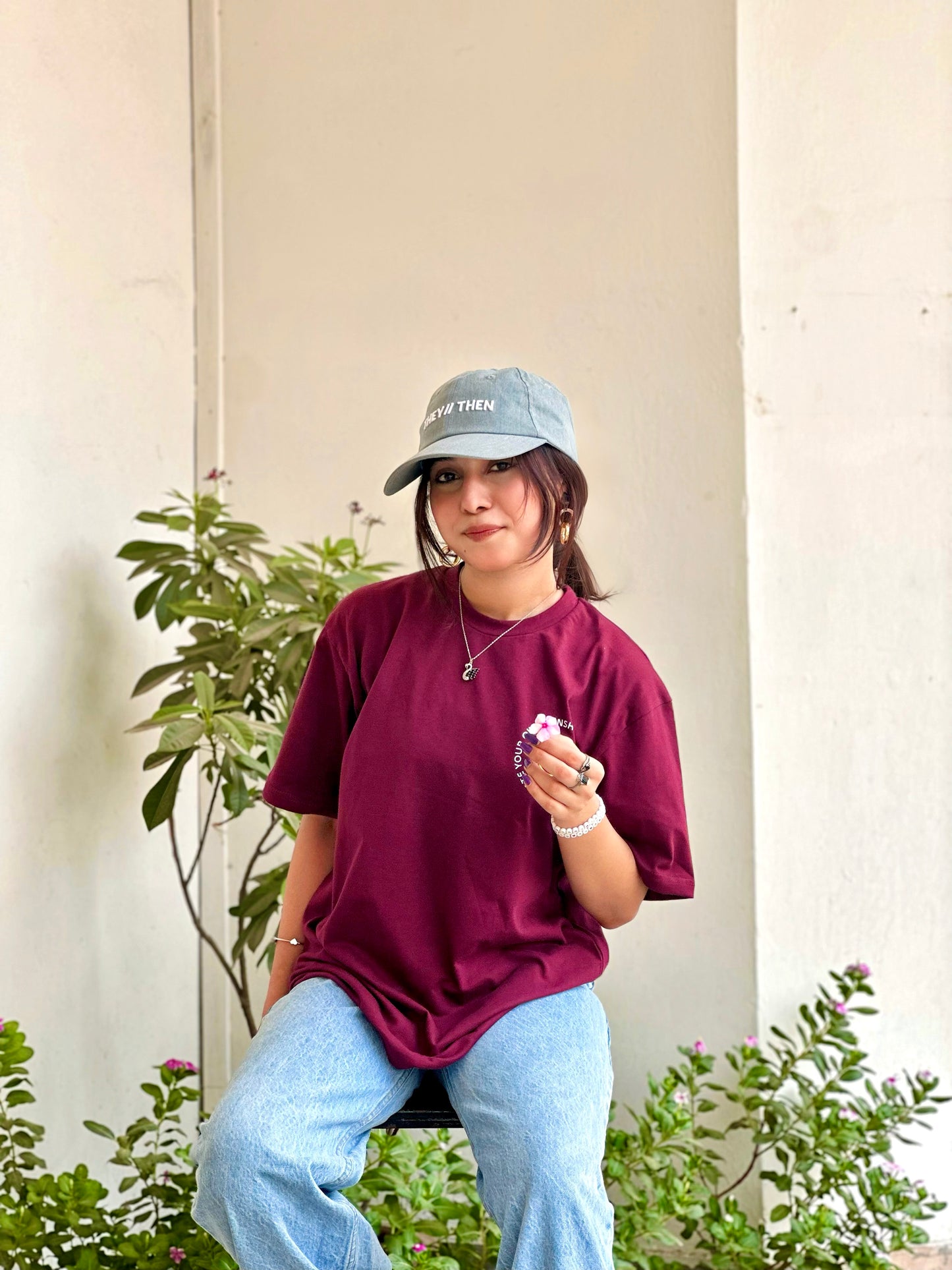 Maroon Cotton T-Shirt